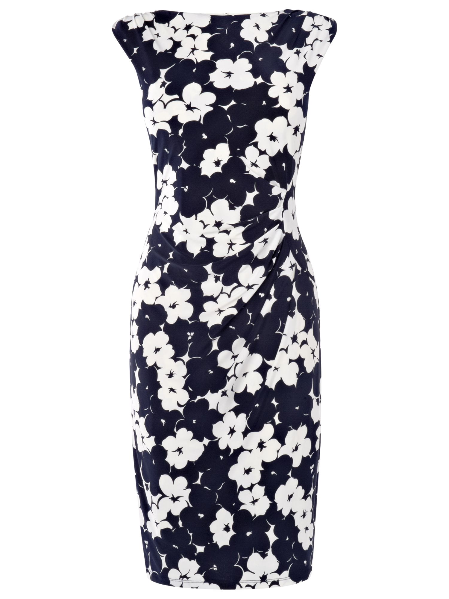 Phase Eight Pansy Dress, Navy/Ivory at John Lewis & Partners