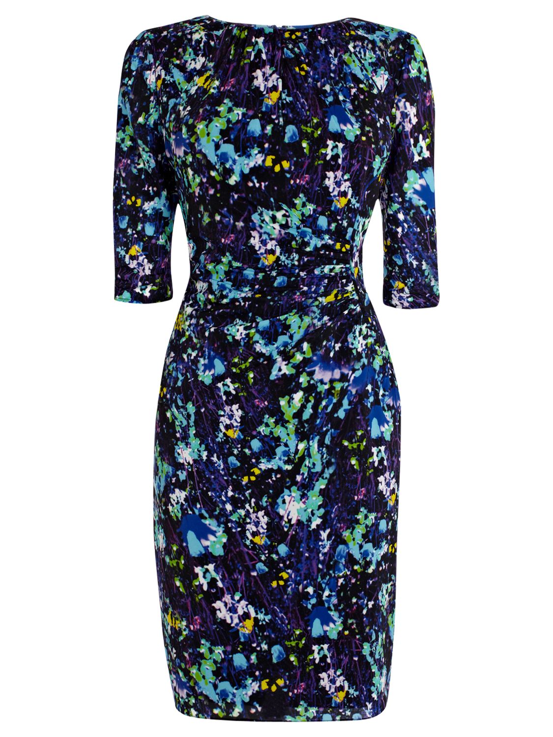Coast Riya Printed Dress, Multi Blue at John Lewis & Partners