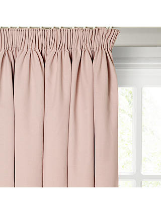 John Lewis & Partners Cotton Rib Lined Pencil Pleat Curtains