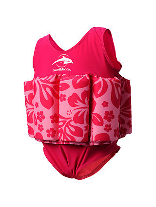 Konfidence Hibiscus Floatsuit, Pink/Multi