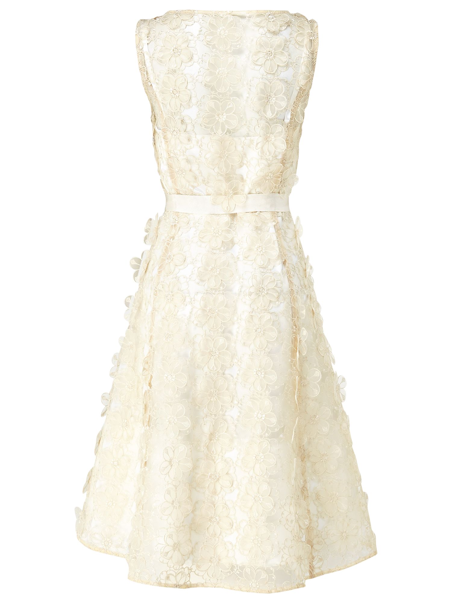Phase Eight Lulu Flower Dress, Cream at John Lewis & Partners