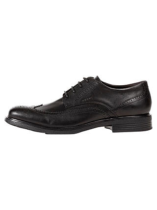 Geox Dublin Brogue Derby Shoes, Black