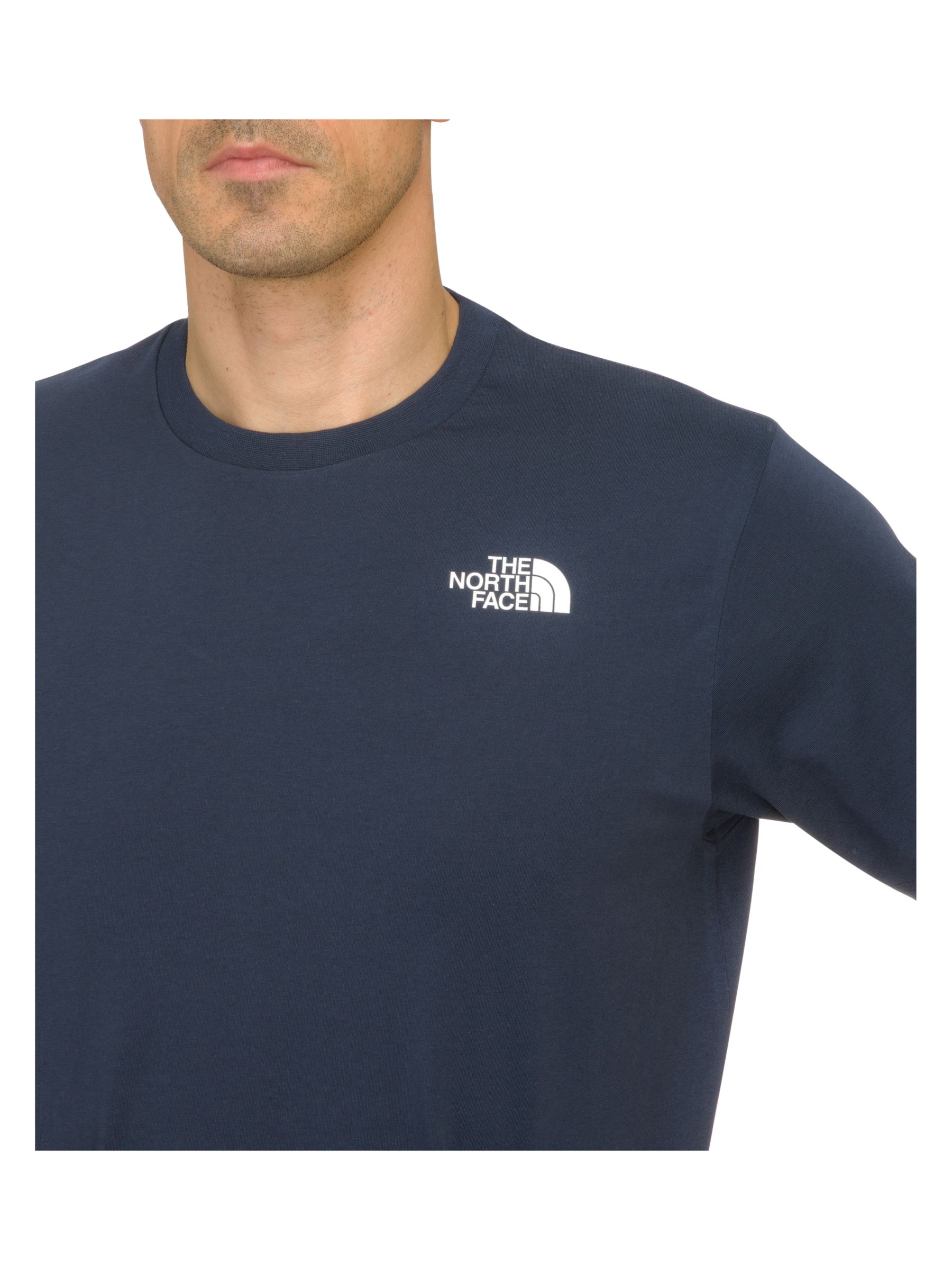 navy blue north face t shirt
