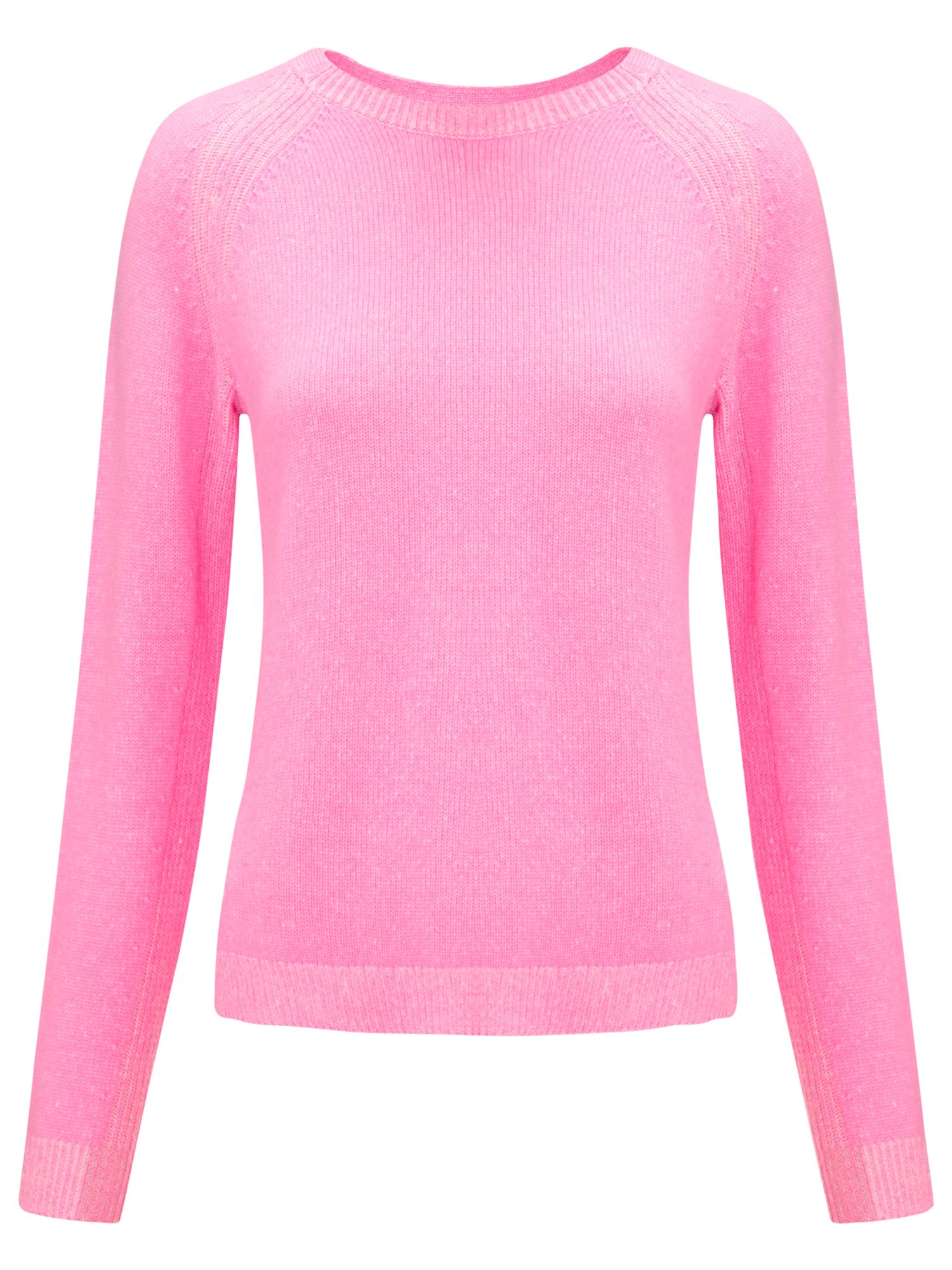 Buy Whistles Mimi Plaited Boxy Jumper, Pink Online at johnlewis.com