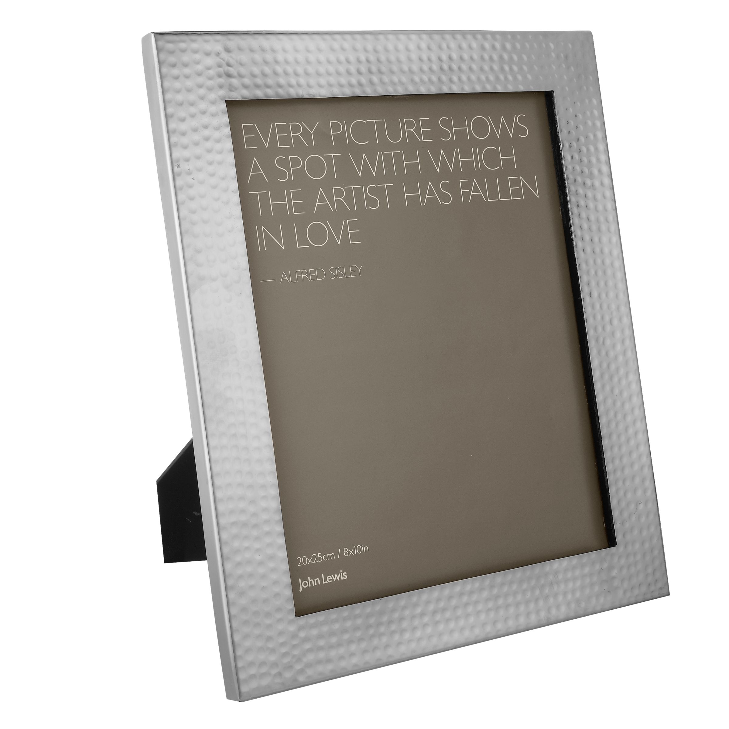 John Lewis & Partners Hammered Photo Frame, Metal, 8 x 10" (20 x 25cm