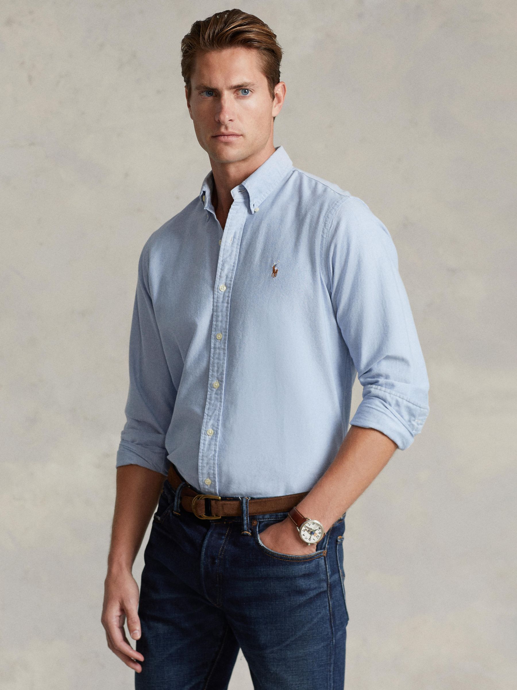 Buy Polo Ralph Lauren Cotton Oxford Slim Fit Shirt | John Lewis