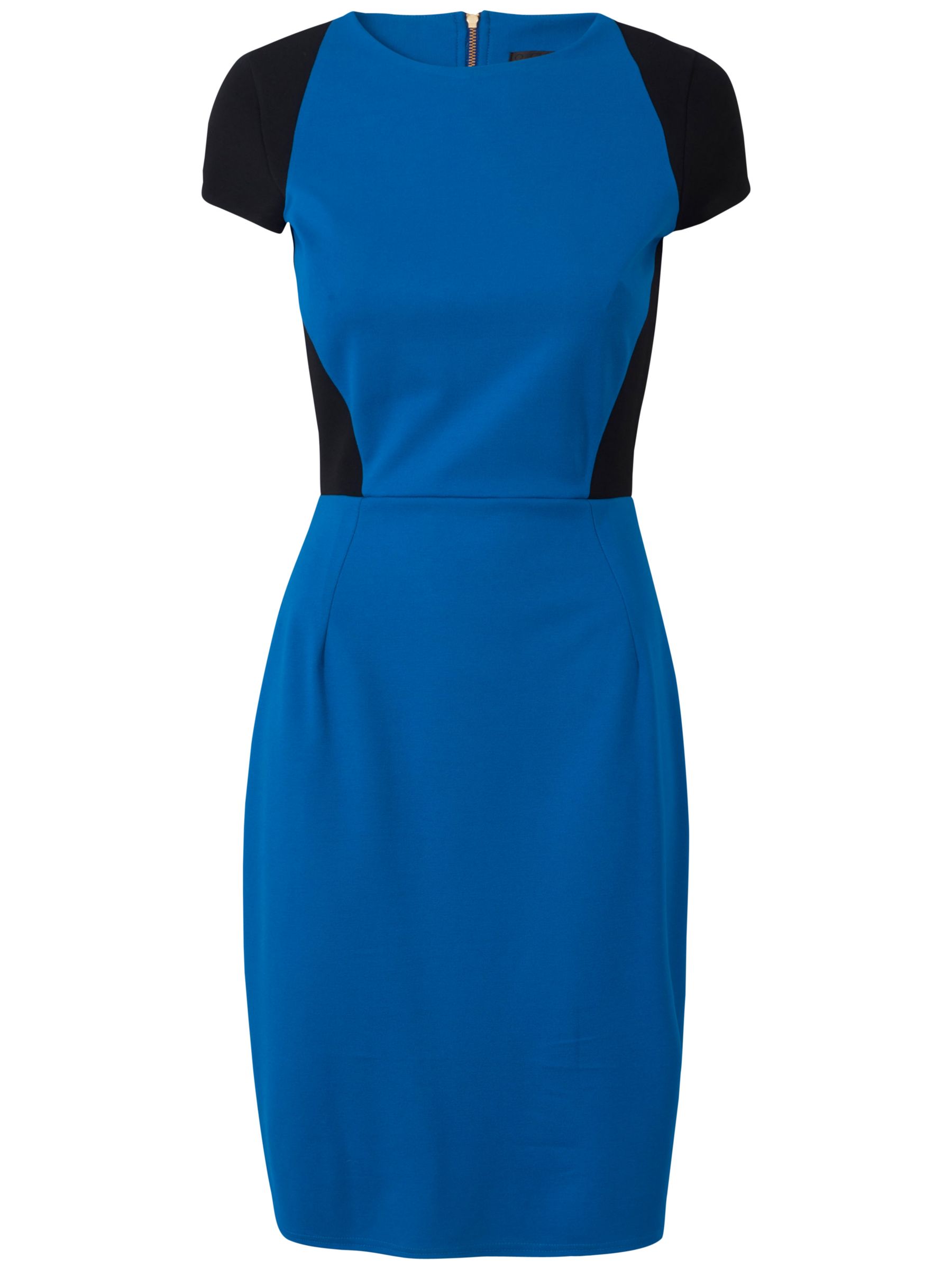 Buy Closet Contrast Panel Bodycon Dress, Blue Online at johnlewis.com