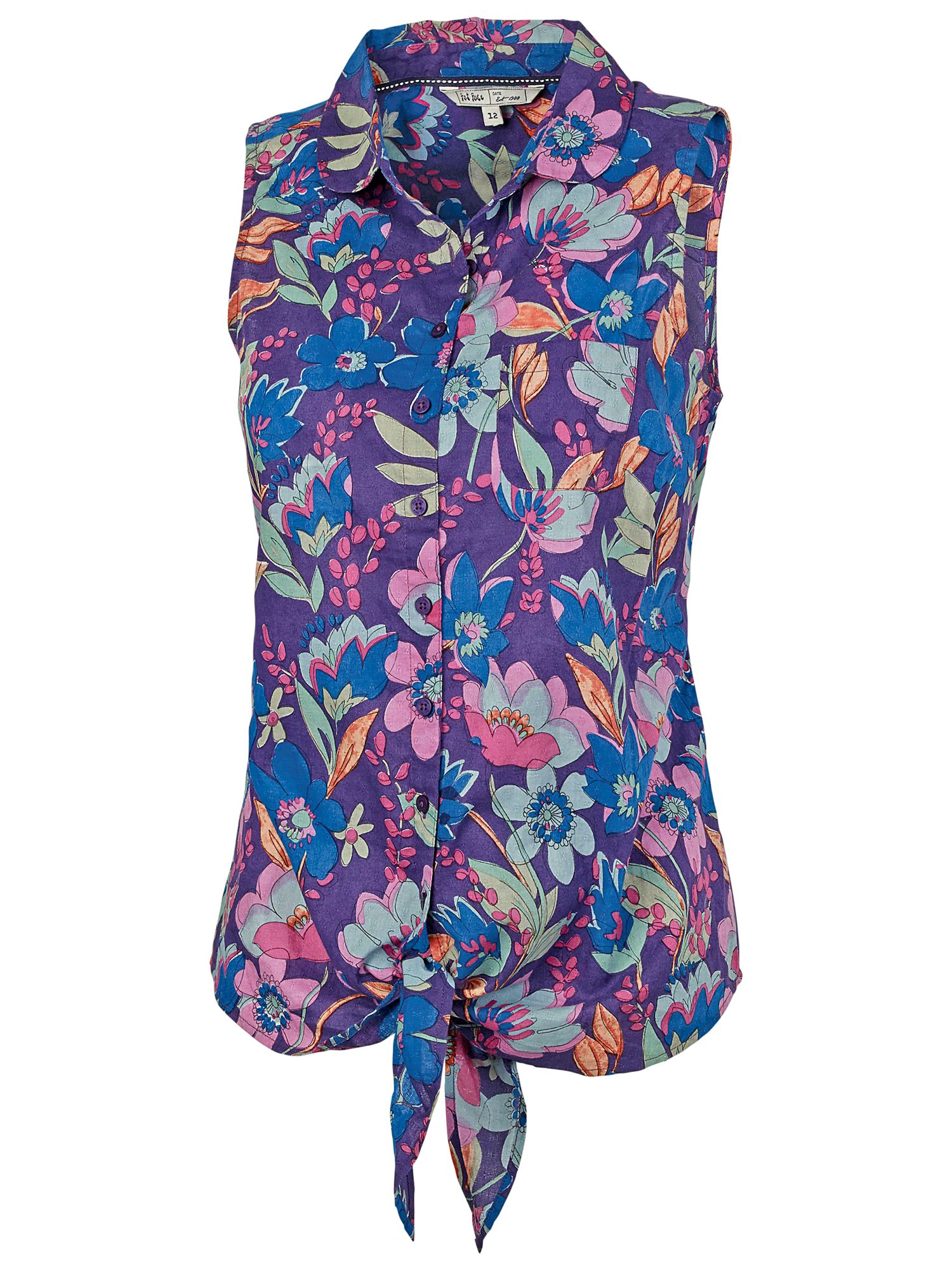 Buy Fat Face Rizzo Breezy Floral Shirt, Multi Online at johnlewis.com