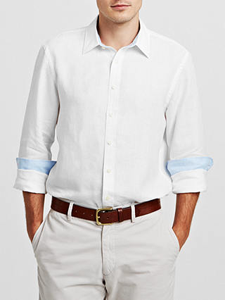 Thomas Pink Malcolm Long Sleeve Linen Shirt