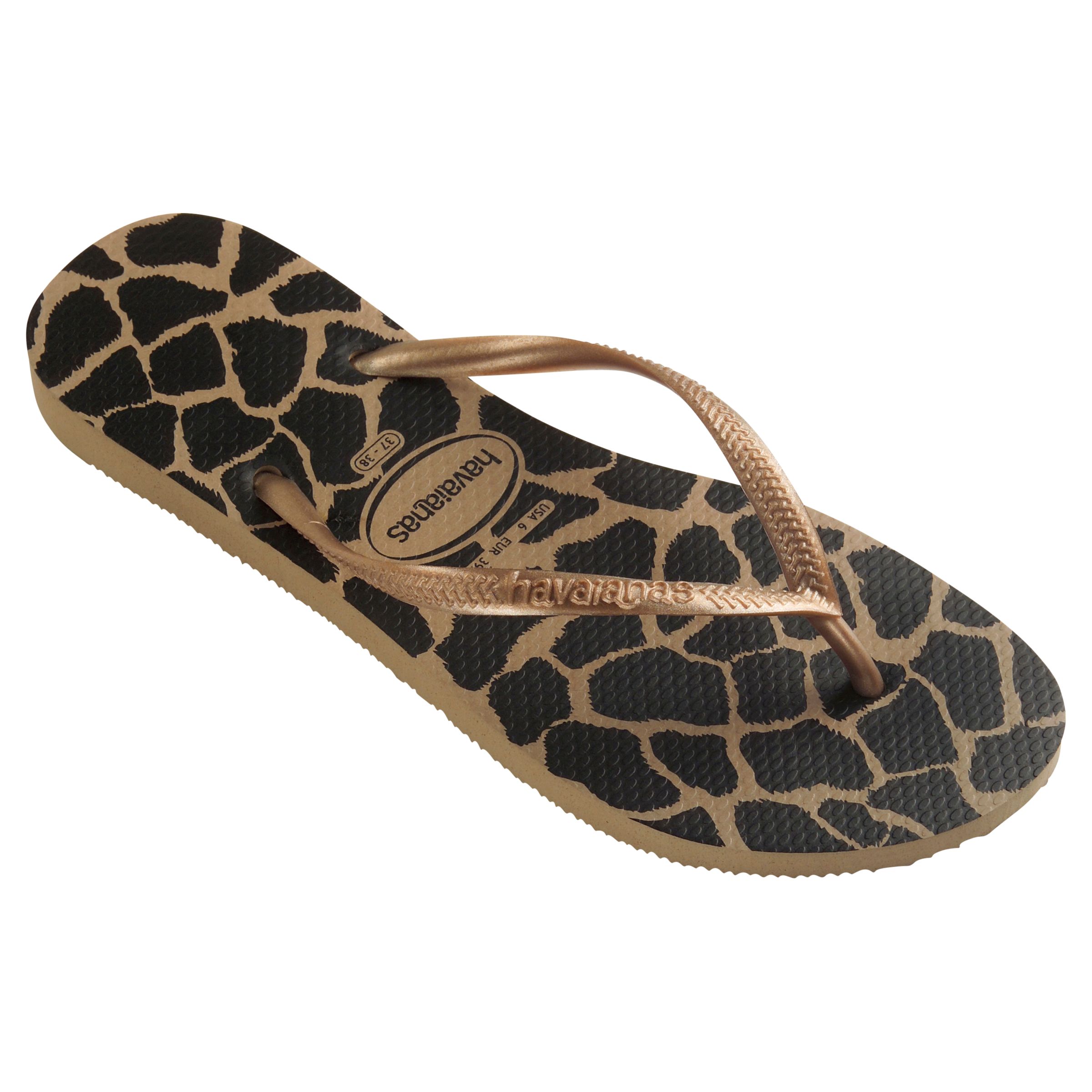 havaianas slim leopard