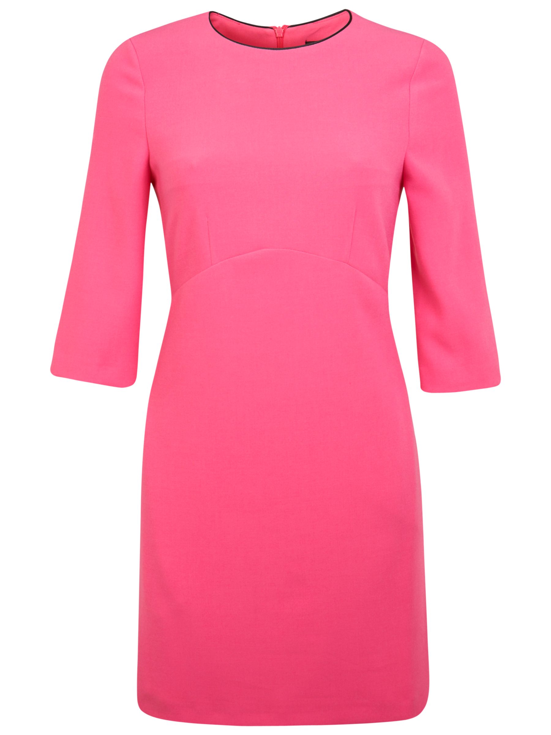 Buy Miss Selfridge Crepe Shift Dress, Rose Pink Online at johnlewis.com
