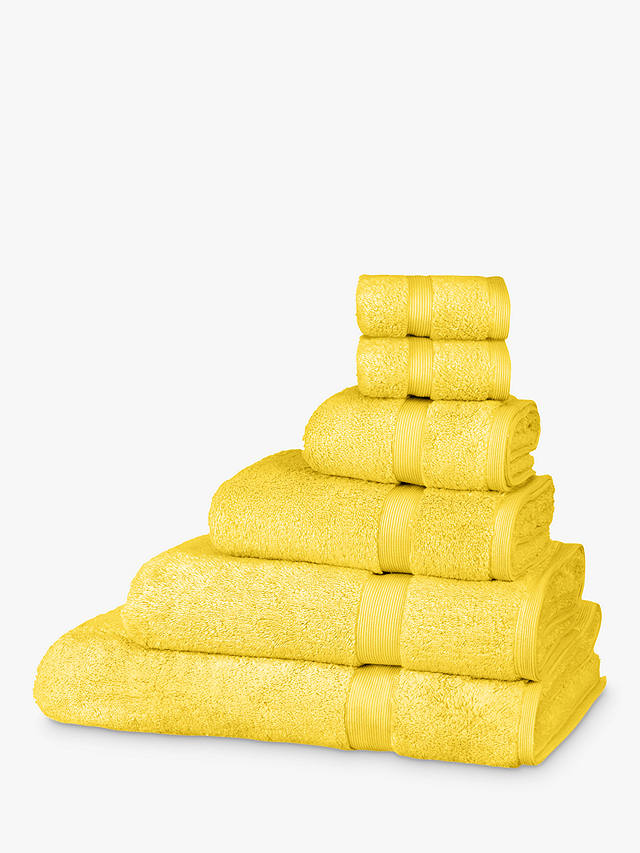 John Lewis 2 Towel Egyptian Cotton Mustard  65x40 Cm 