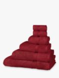 John Lewis Egyptian Cotton Towels, Claret Red