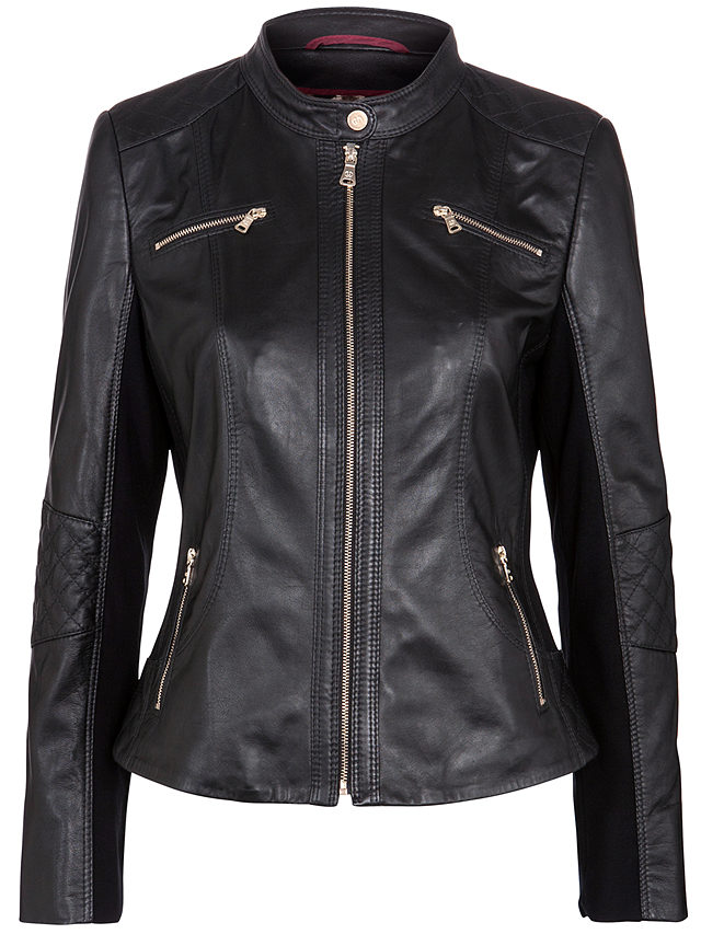 Gerry Weber Leather Jacket, Black