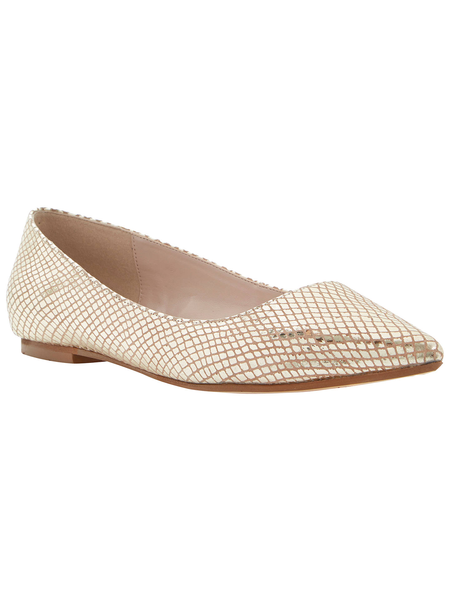 Dune Amarie Pointy Reptile Pumps at John Lewis & Partners
