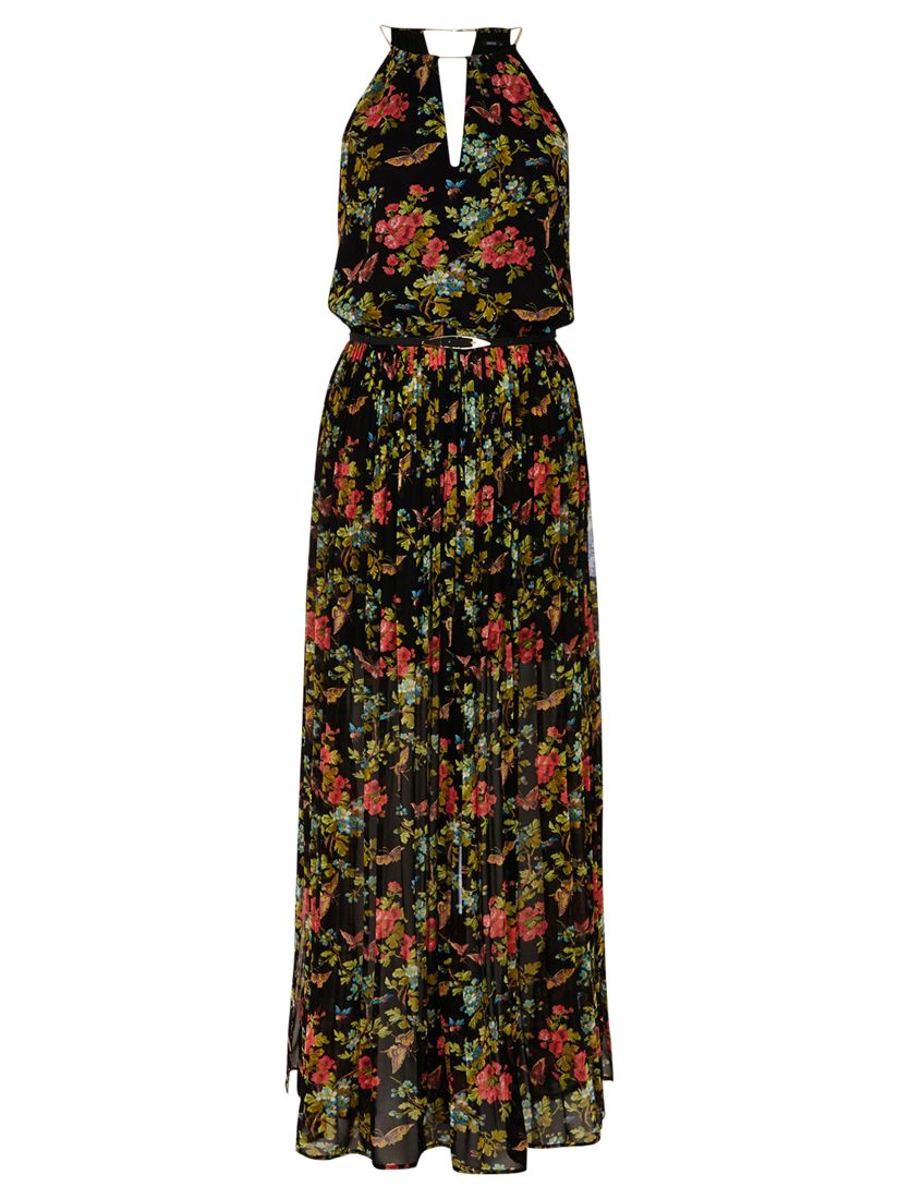 Buy Oasis Butterfly Blossom Maxi Dress, Multi/Black Online at johnlewis.com
