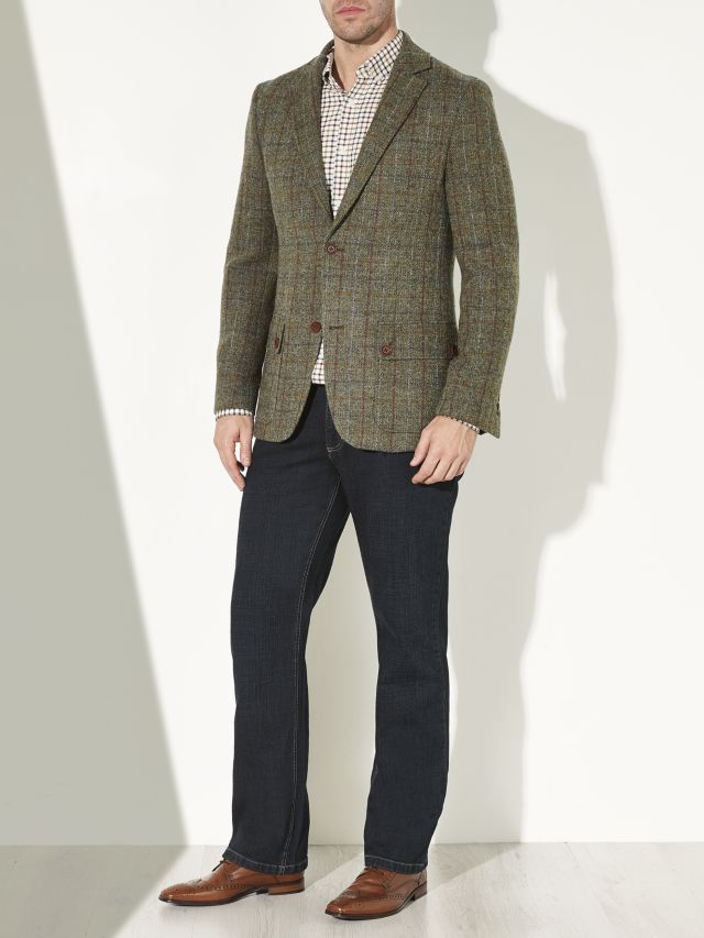Grey Lewis Harris Tweed Jacket, Men's Country Clothing