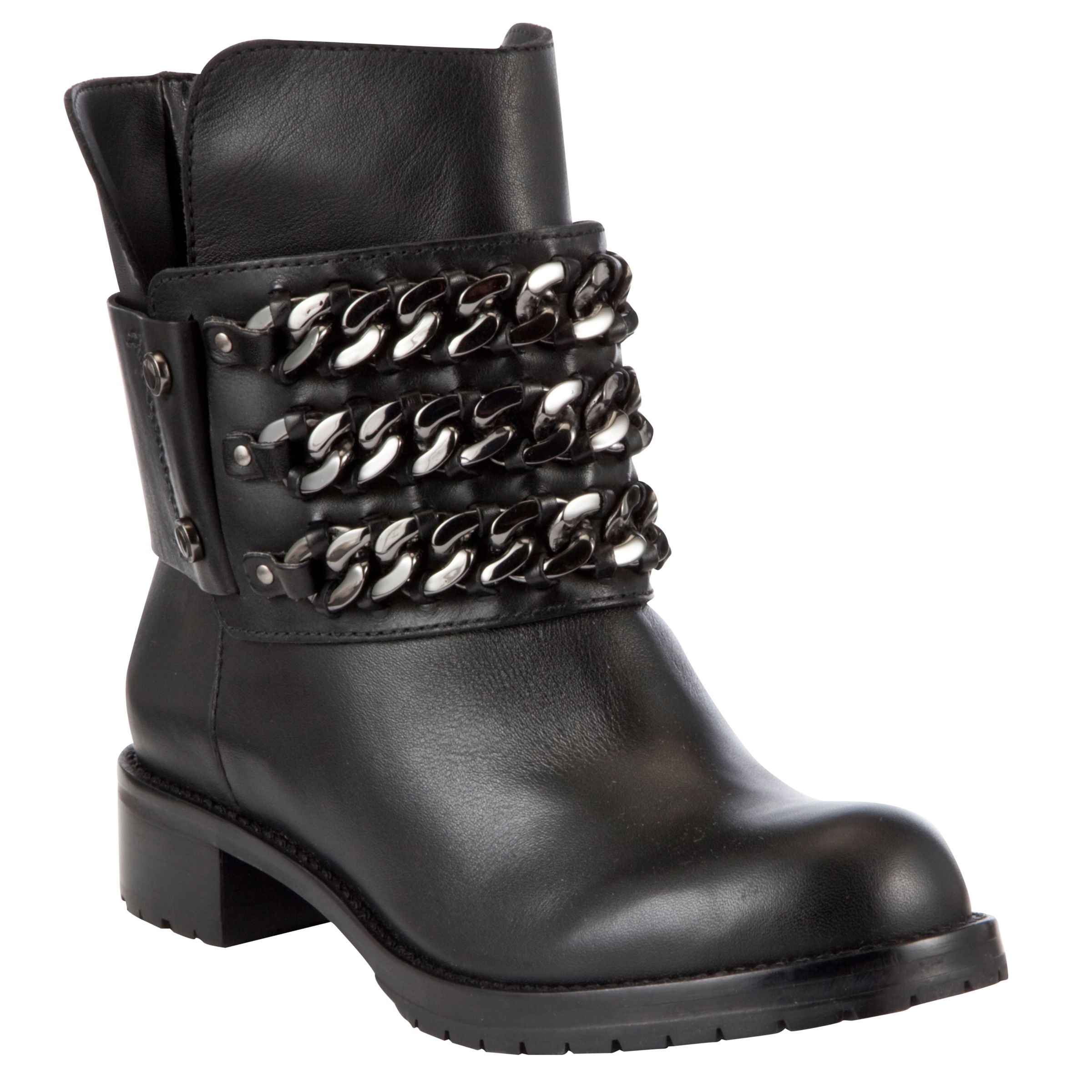 biker boots with chains
