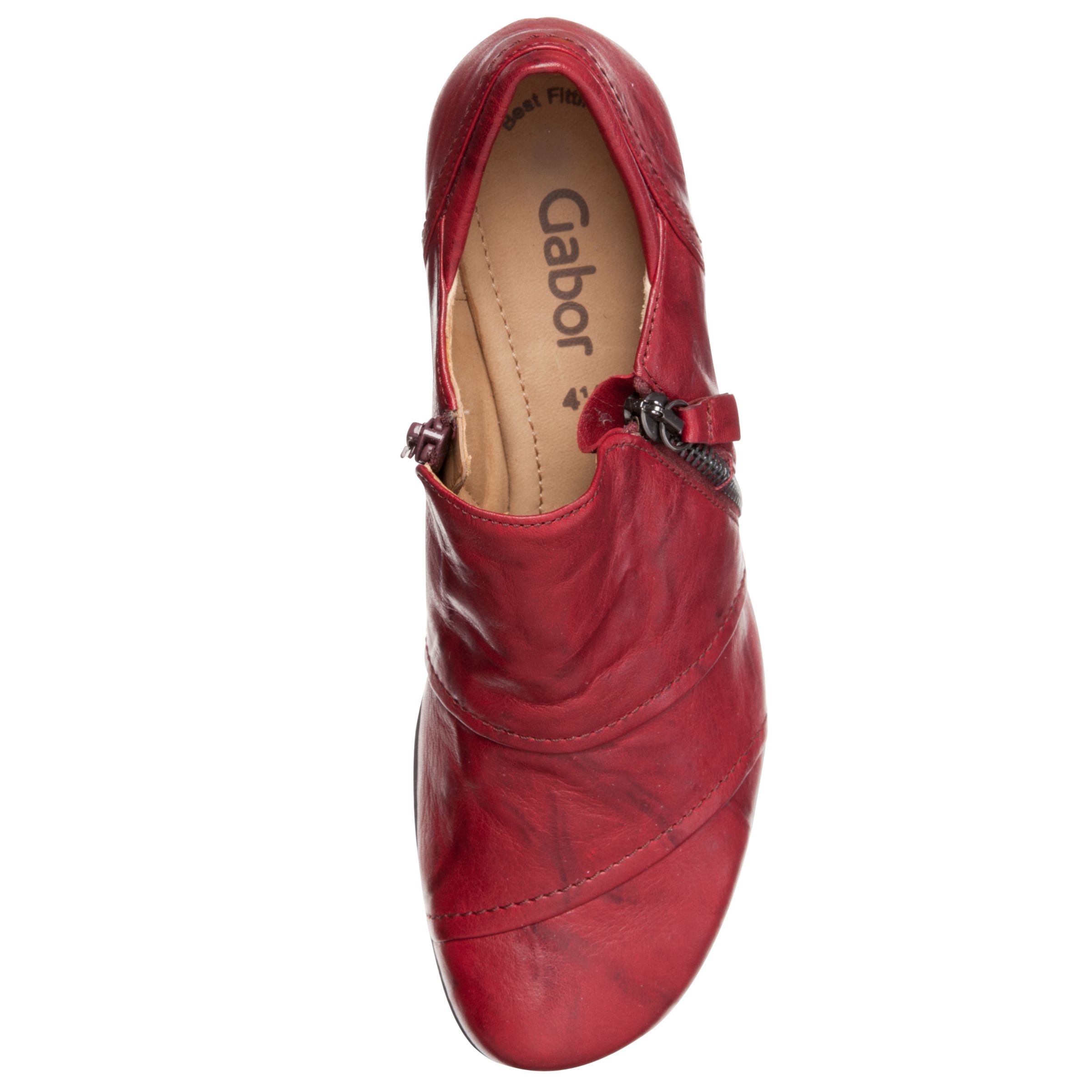 gabor red court shoes