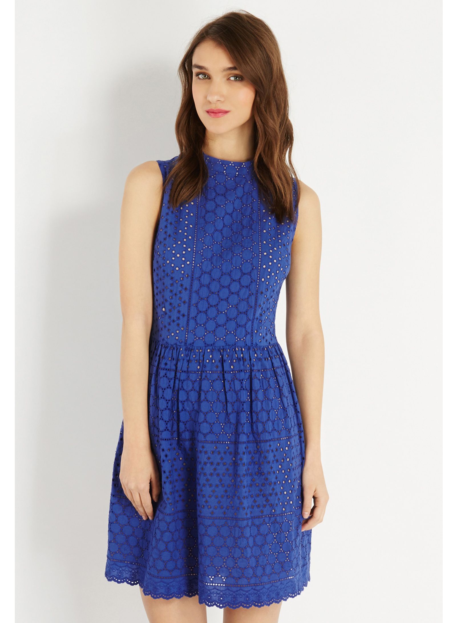 oasis broderie dress