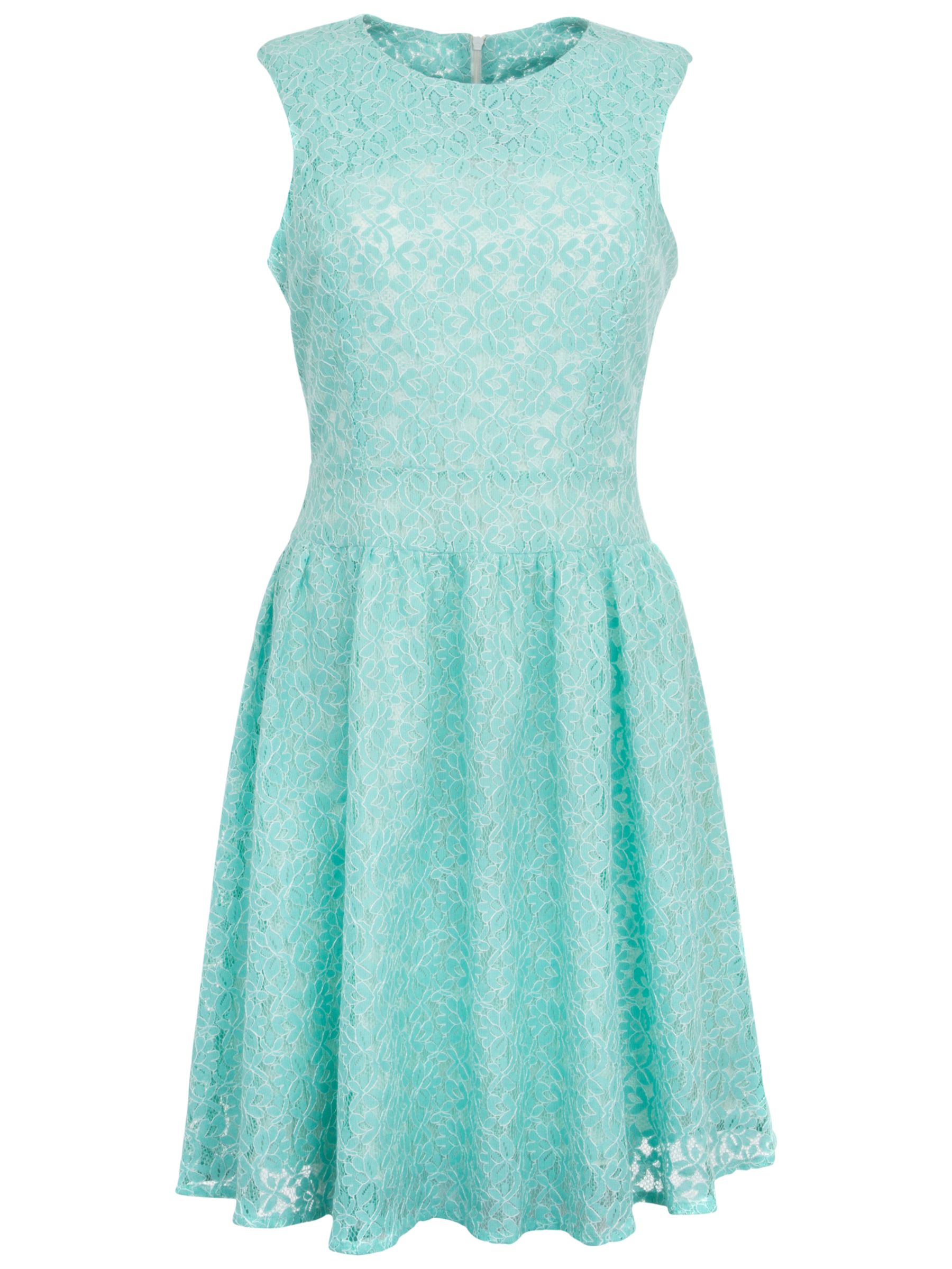 Wolf & Whistle Lace Prom Dress, Blue at John Lewis & Partners