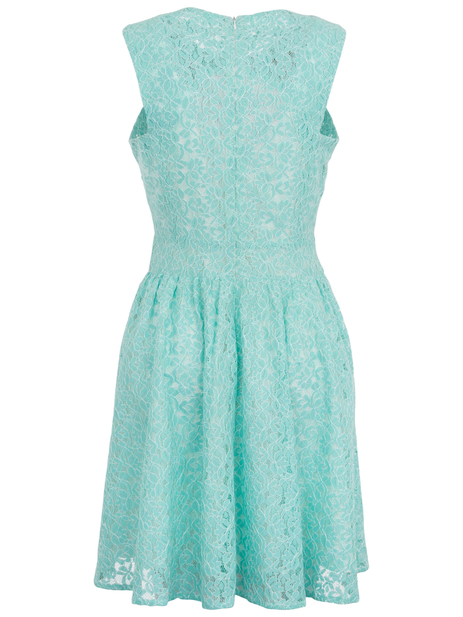 Wolf & Whistle Lace Prom Dress, Blue at John Lewis & Partners