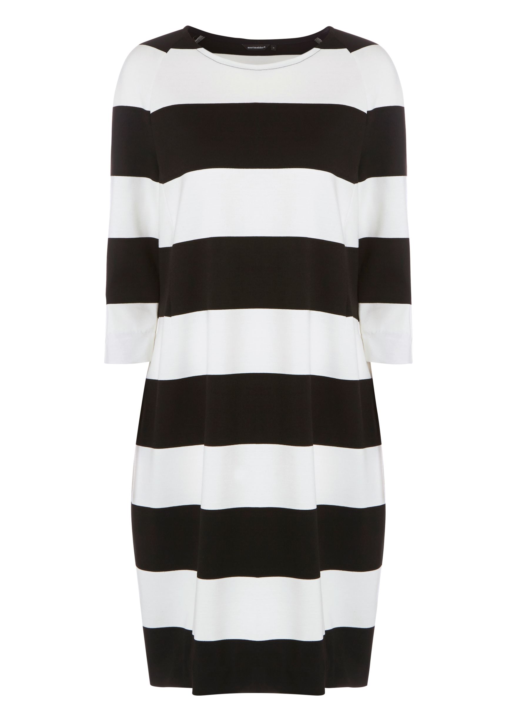 Buy Marimekko Rosal Stripe Dress, Black/White Online at johnlewis.com