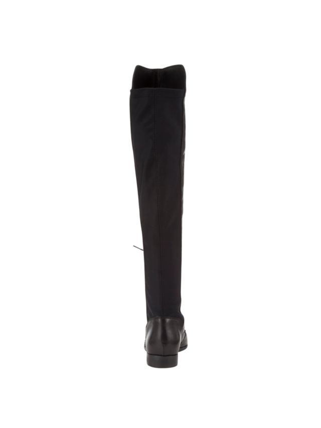 Somerset by Alice Temperley Cromwell Leather Over the Knee Boots, Black, 7