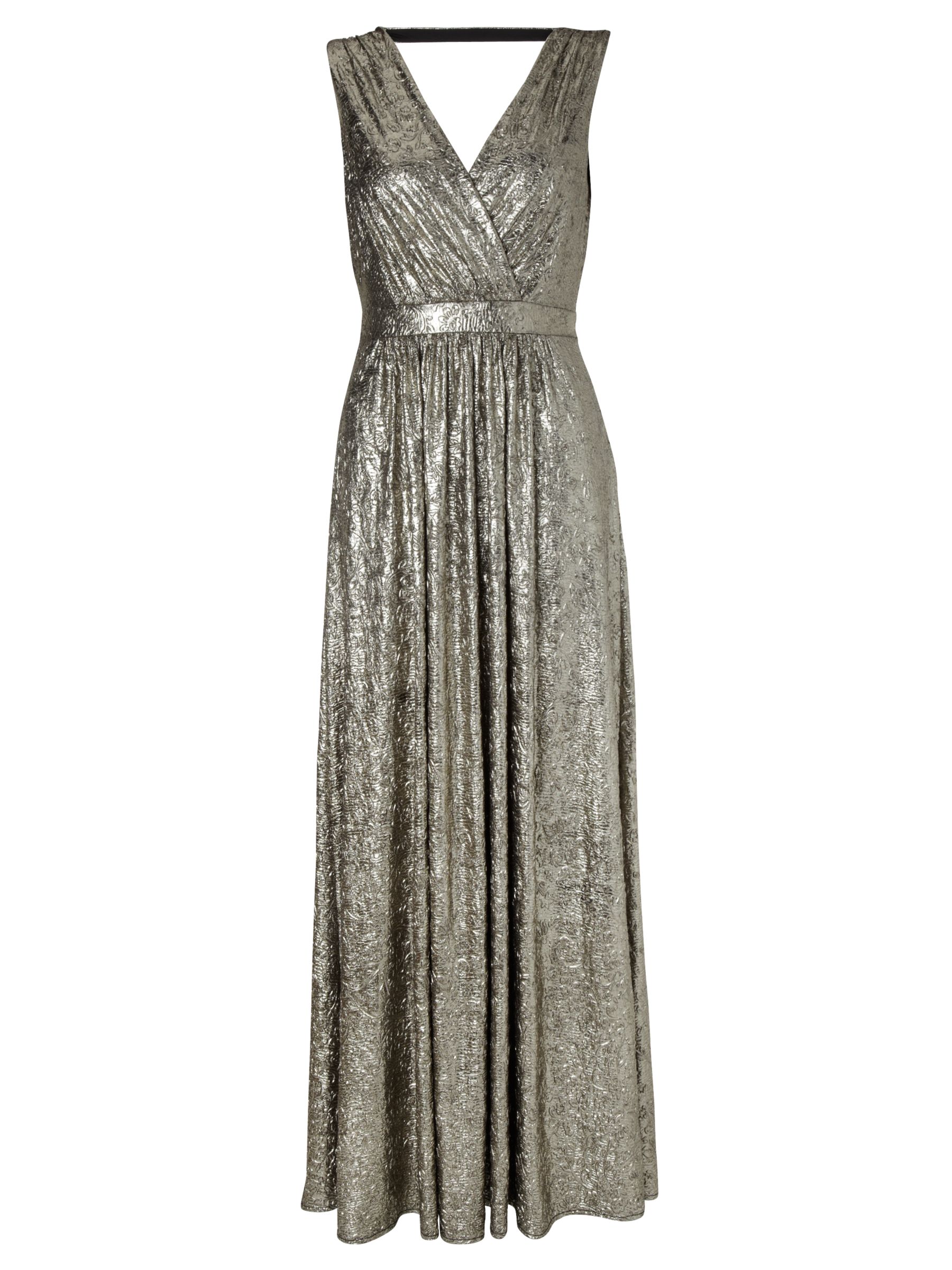 Buy Somerset by Alice Temperley Lurex Maxi Dress, Gold Online at ...