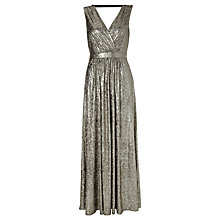 Buy Somerset by Alice Temperley Lurex Maxi Dress, Gold Online at ...