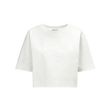 Buy Whistles Evie Dart Detail Cropped Top, White Online at johnlewis.com