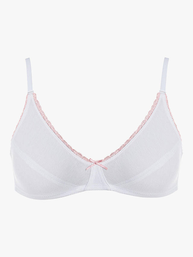 Royce My First Bra, Pack Of 2, White / Pink