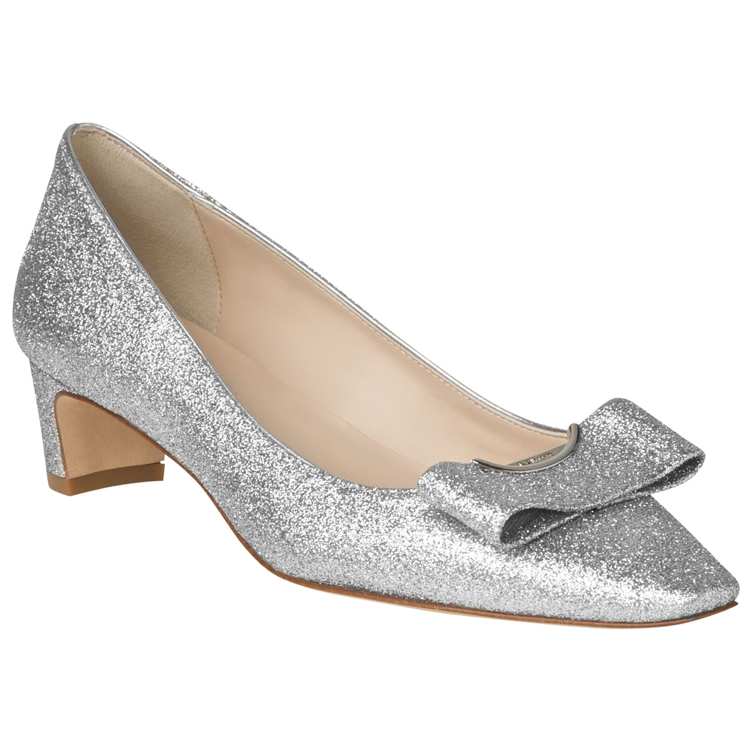 john lewis silver shoes mid heel