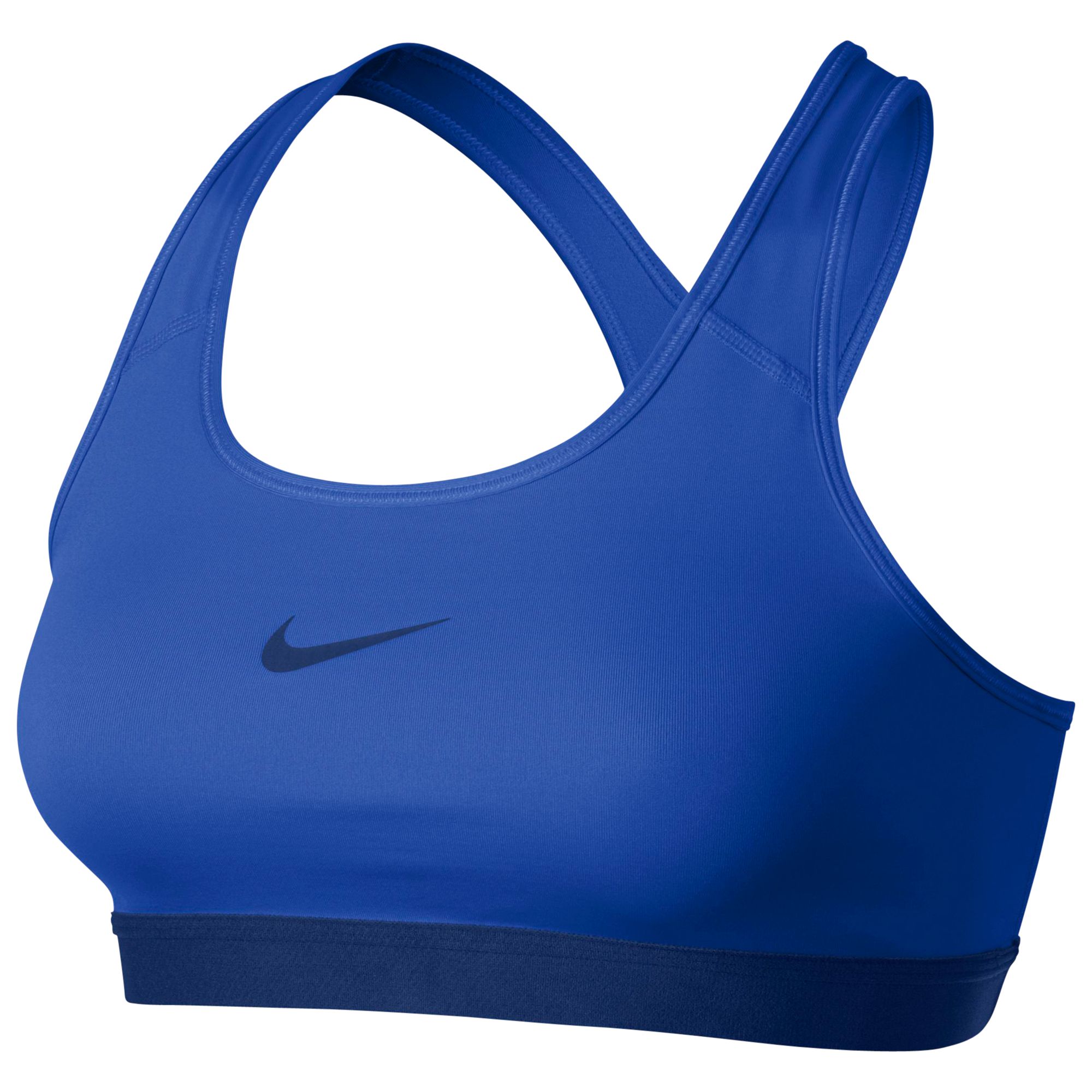 Nike Pro Victory Compression Sports Bra, Blue at John Lewis & Partners