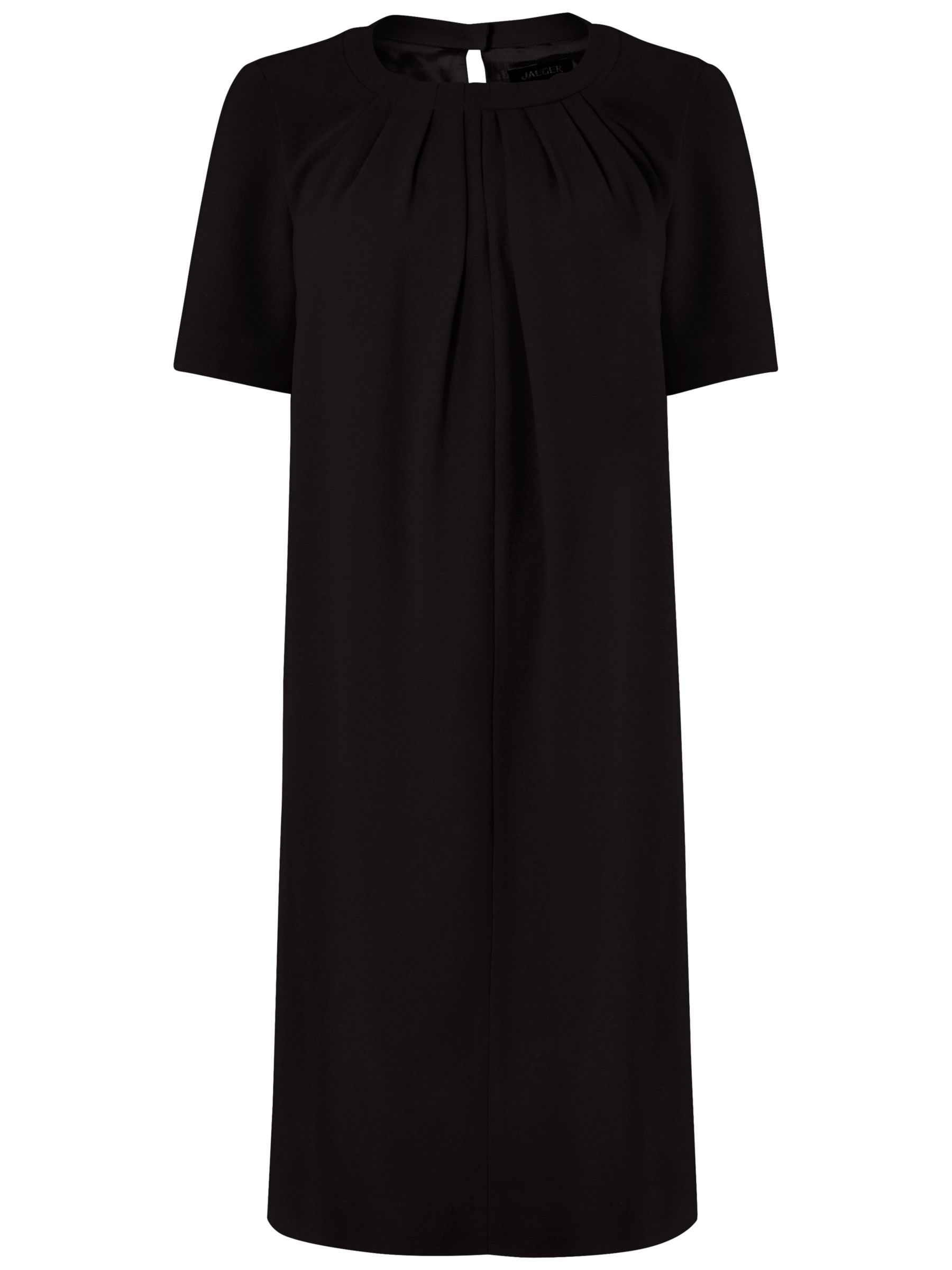 Jaeger Ruched Neck Dress, Black