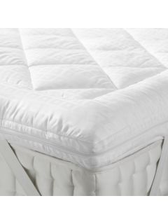 John Lewis Synthetic Soft Touch Washable Dual Layer 6cm Deep Mattress Topper, Double