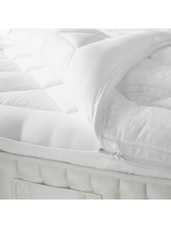 John Lewis Synthetic Soft Touch Washable Dual Layer 6cm Deep Mattress Topper, Double