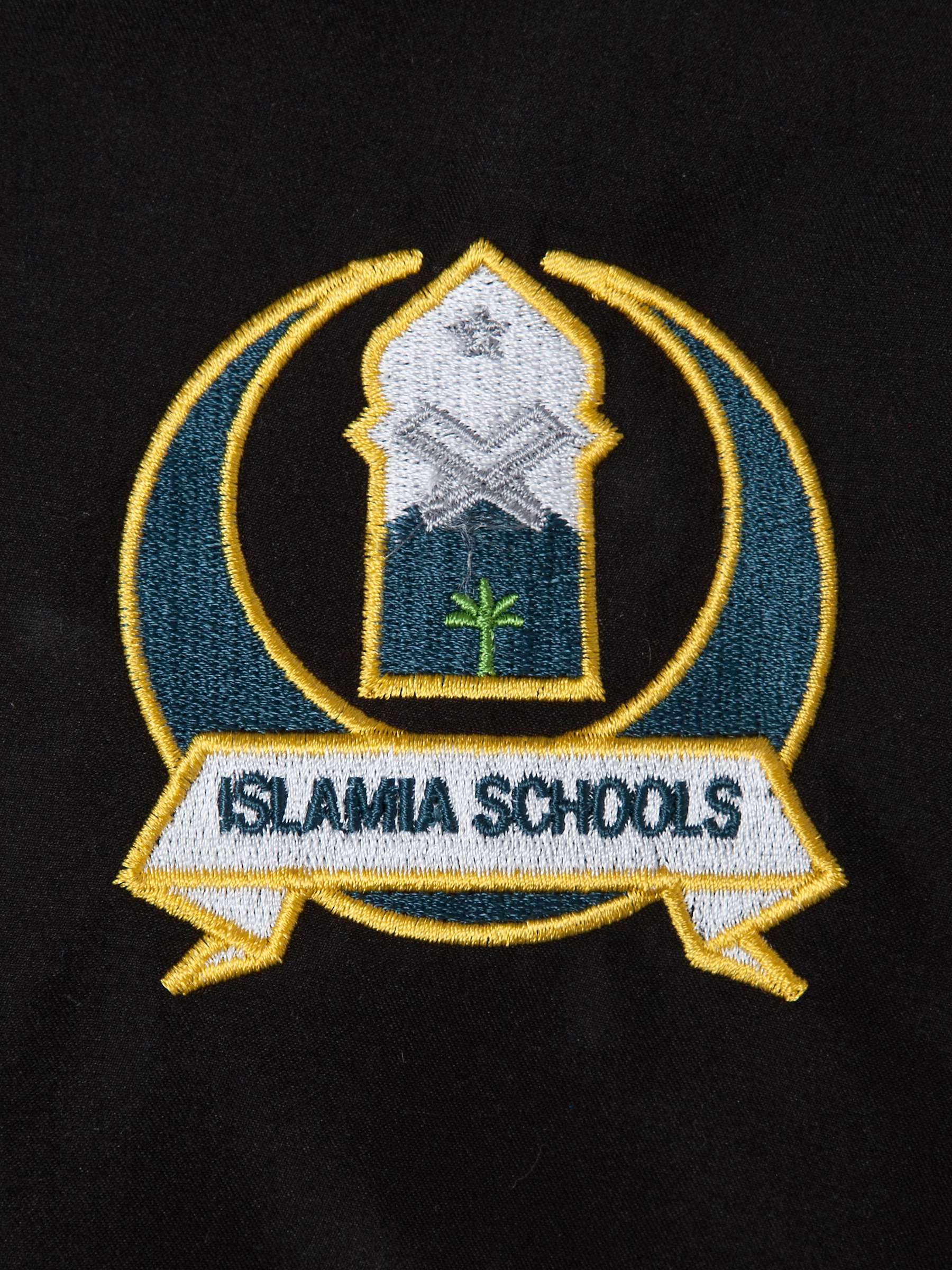 Buy Islamia Girls' School Tracksuit Top, Black Online at johnlewis.com