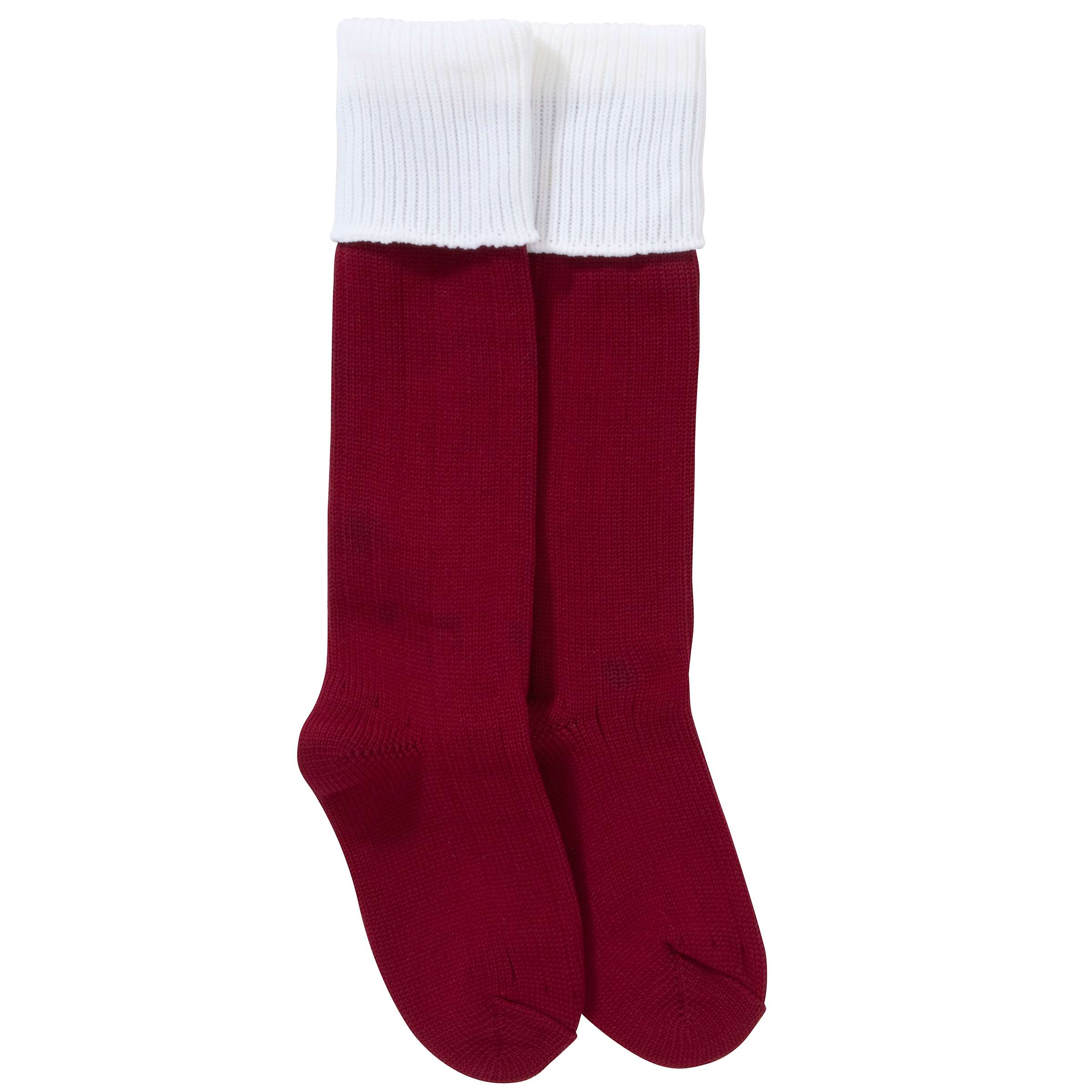 Buy Denstone College Preparatory School Boys' Sports Socks, Maroon/White Online at johnlewis.com