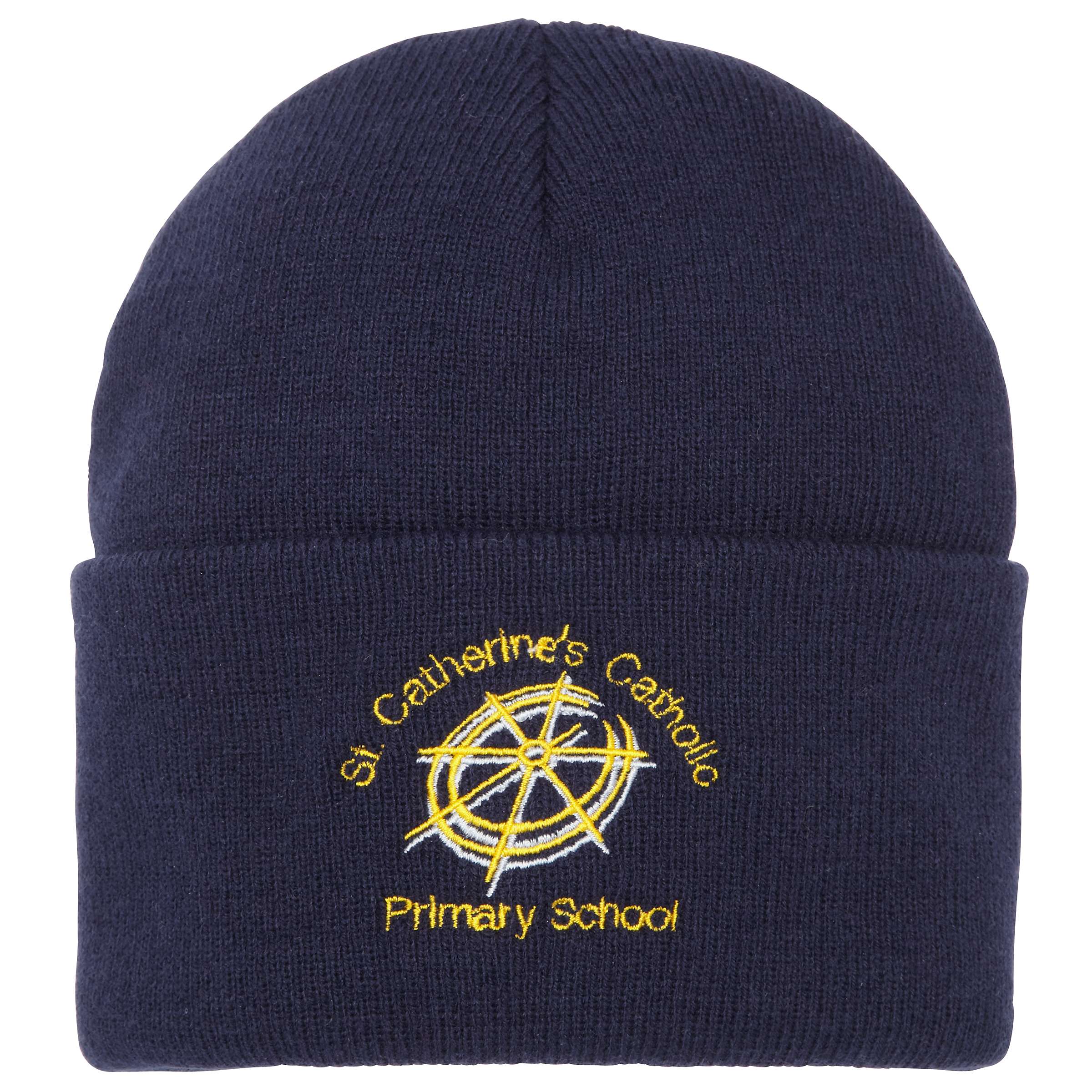 Buy St Catherine's Catholic Primary School Ski Hat, Navy Online at johnlewis.com