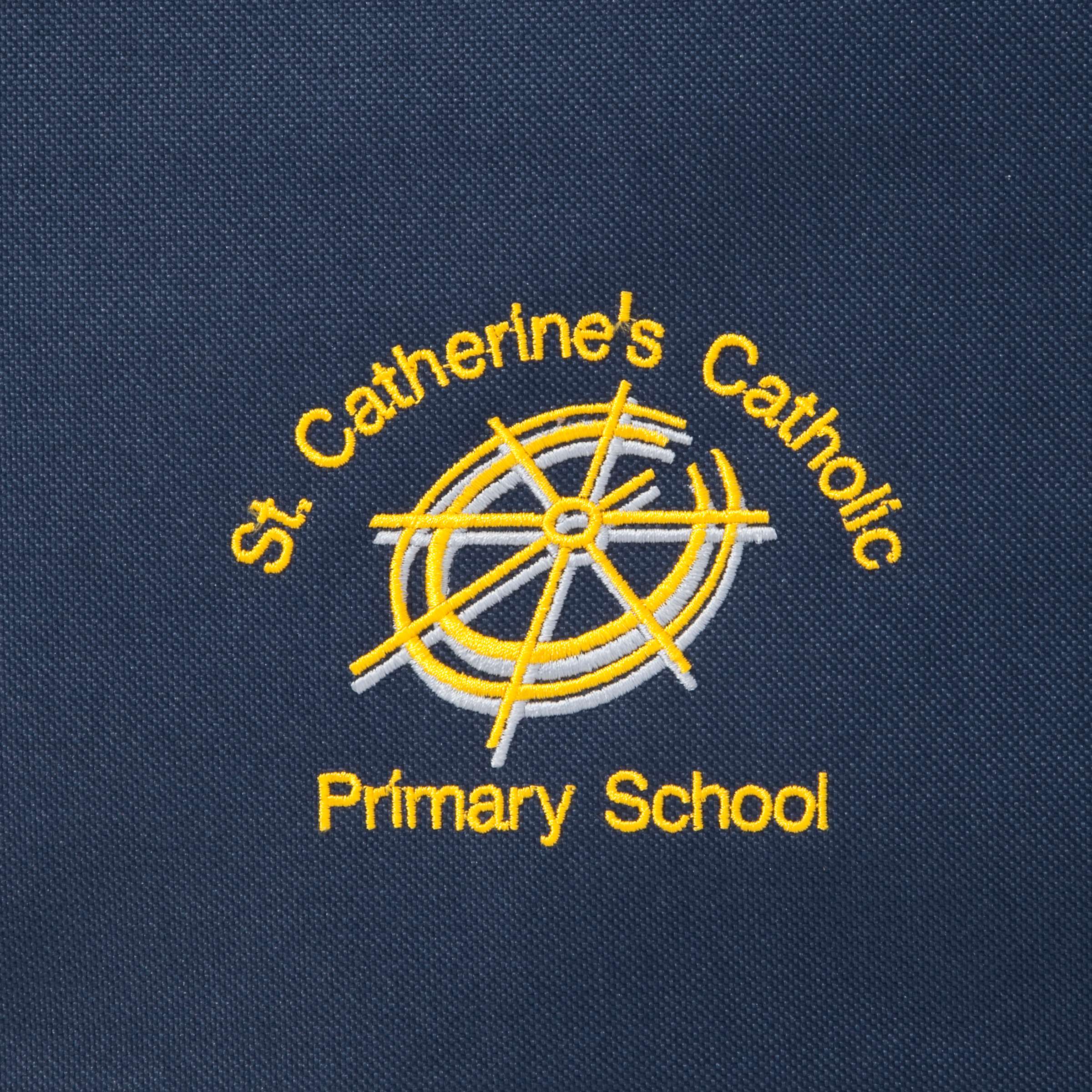 Buy St Catherine's Catholic Primary School Book Bag, Navy Online at johnlewis.com