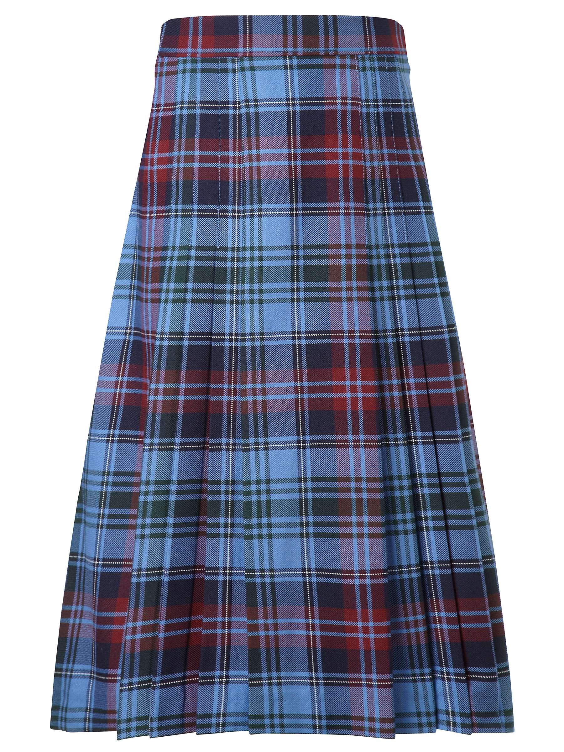 Buy Howell's School Girls' Tartan Pleat Skirt, Blue/Multi Online at johnlewis.com