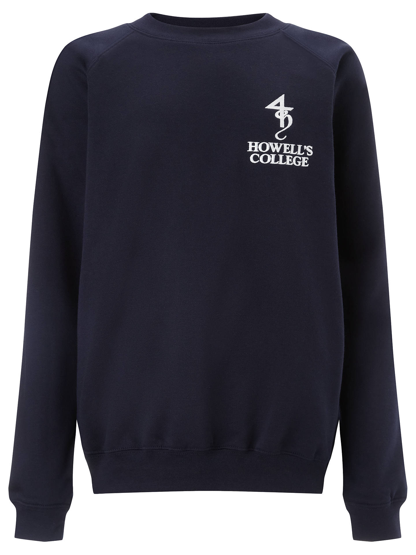 Howell's College Unisex Sweatshirt, Navy Blue at John Lewis & Partners