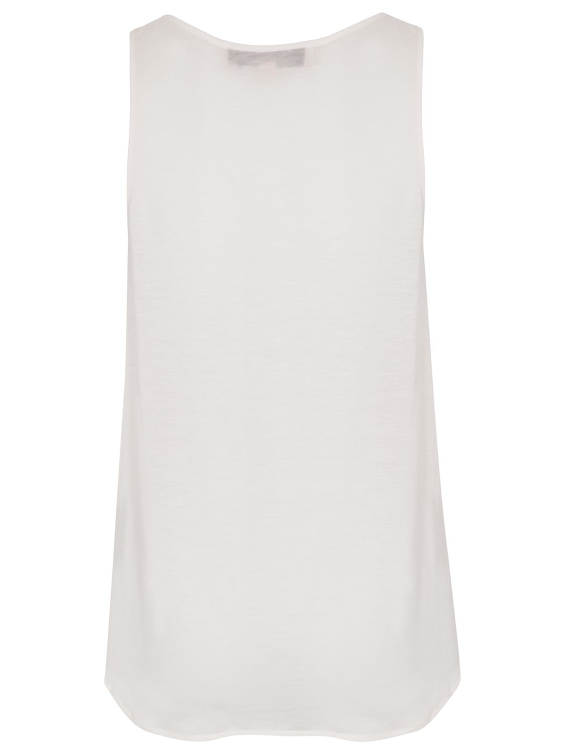 French Connection Polly Plains Vest Top, Classic Cream