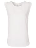 French Connection Classic Polly Plains Capped Sleeve T-Shirt, Daisy White