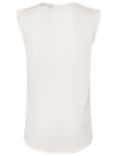 French Connection Classic Polly Plains Capped Sleeve T-Shirt, Daisy White