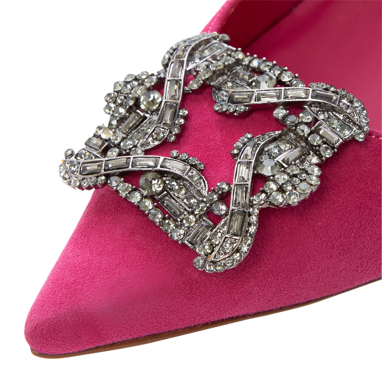 Dune Breanna Jewelled Brooch Court Shoes at John Lewis