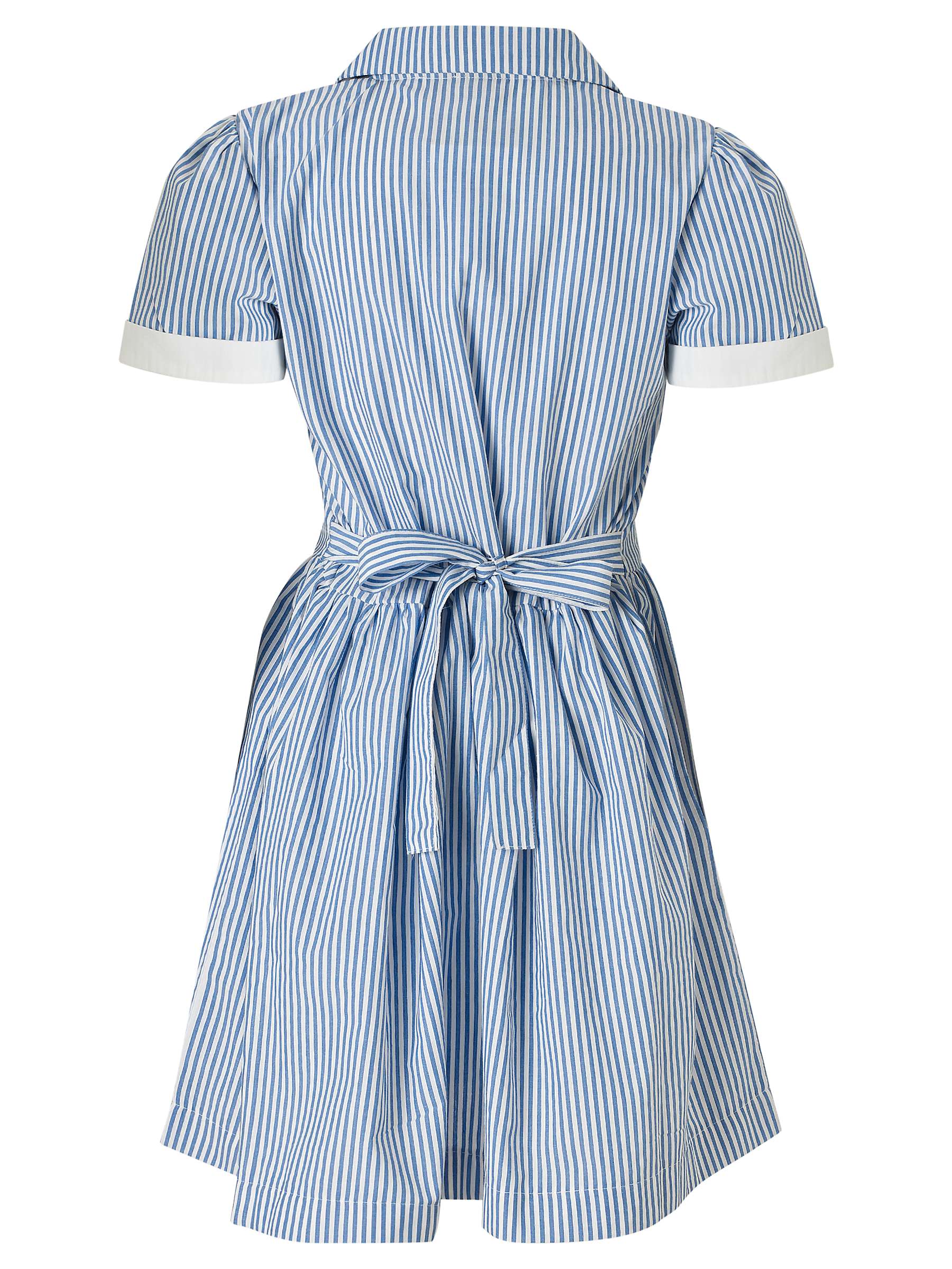 Buy School Girls' Summer Dress, Blue/White Online at johnlewis.com