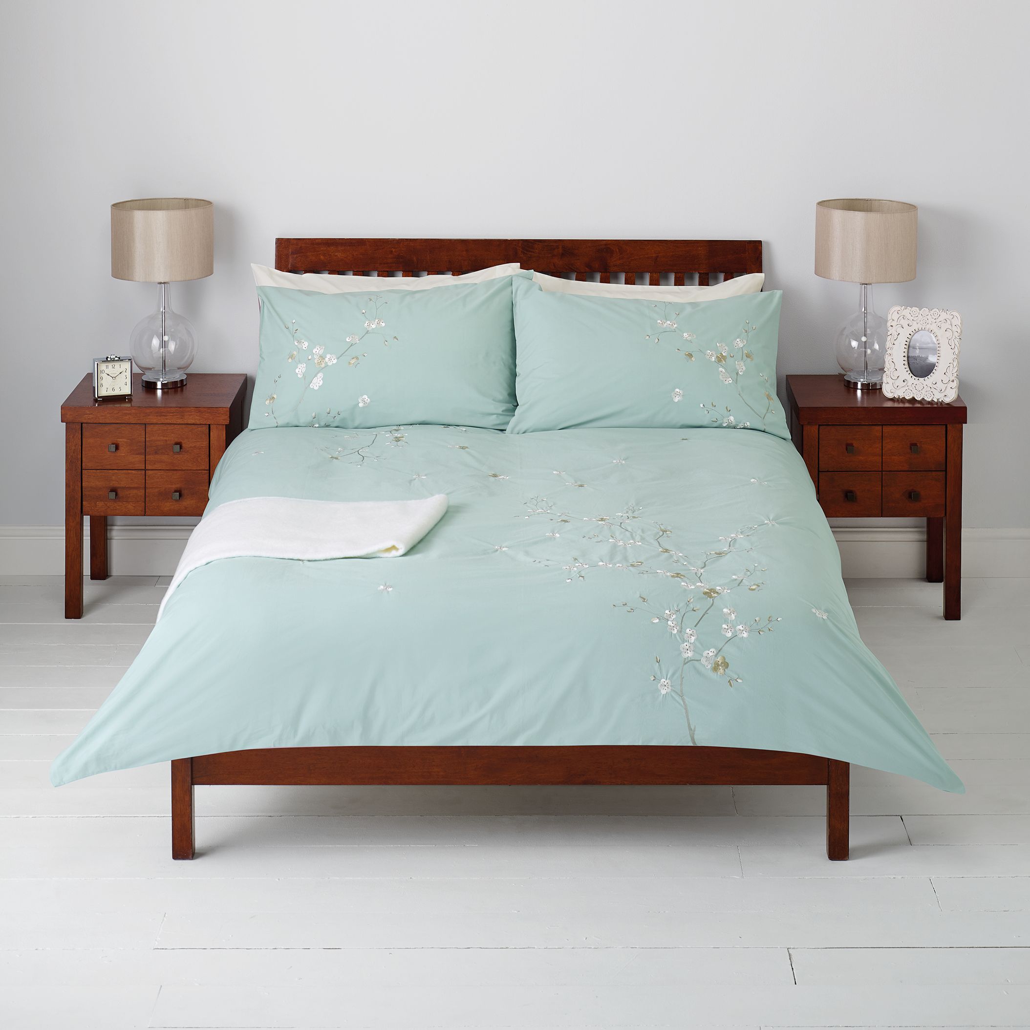 John Lewis Partners Easy Care Chinese Blossom Duvet Cover And
