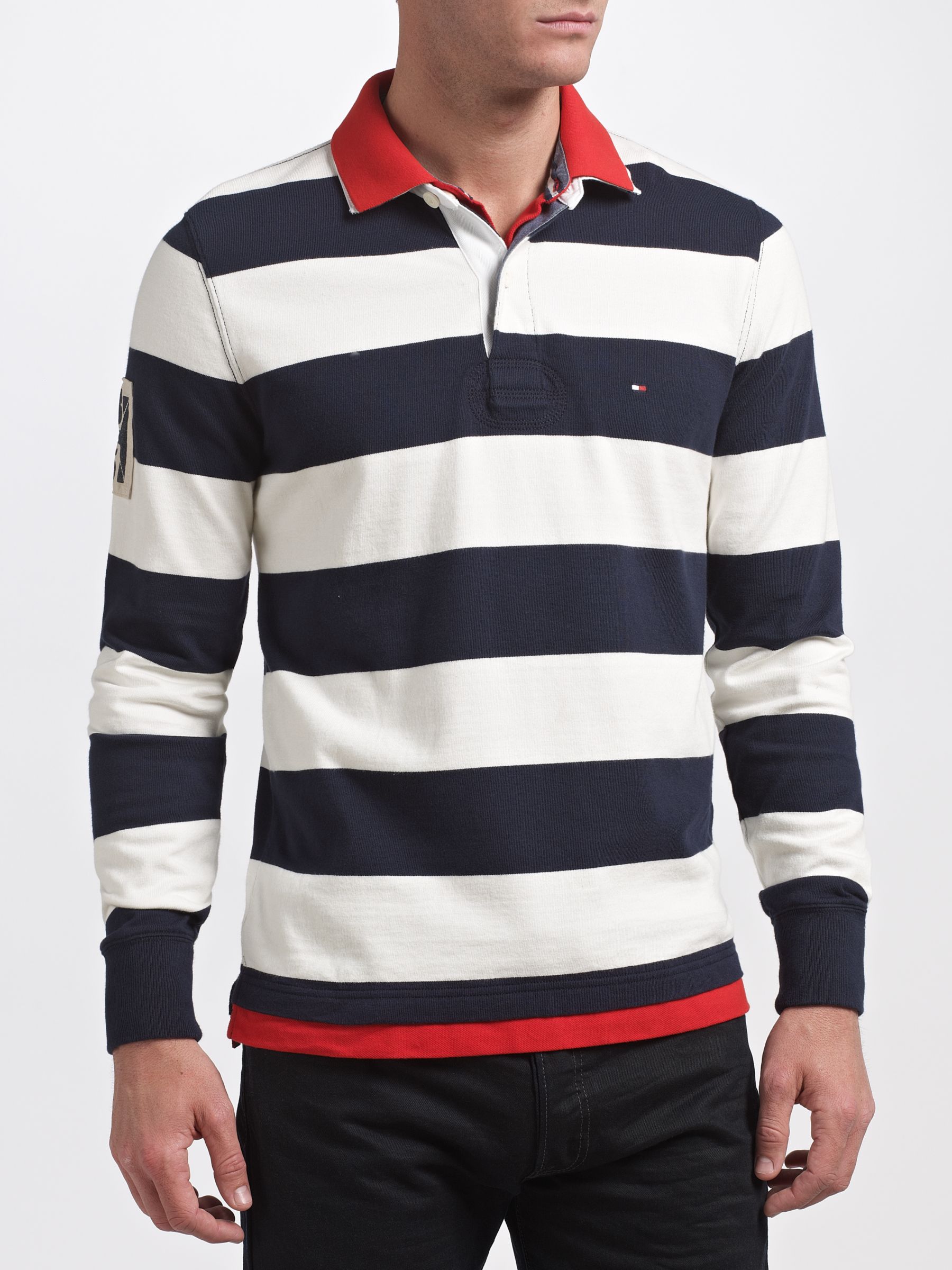 long sleeve tommy hilfiger rugby shirt 